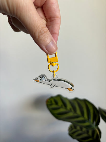 Sleeping Duck Keychain