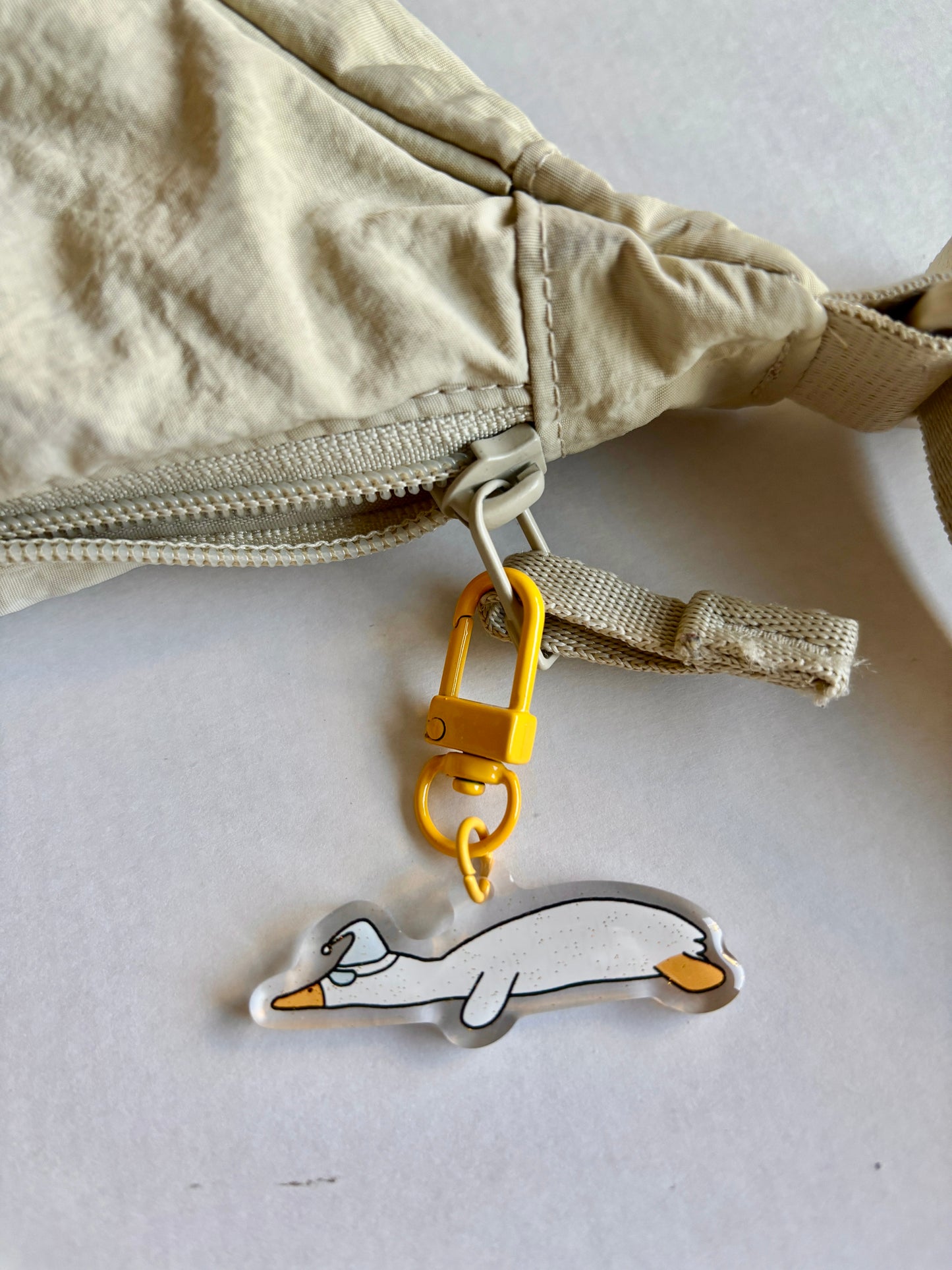 Sleeping Duck Keychain